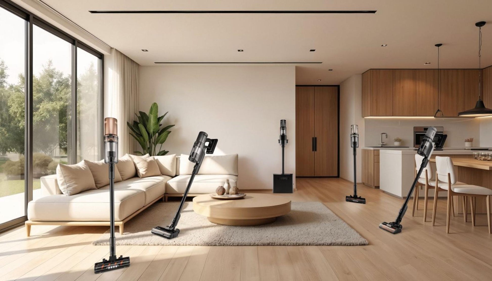 Gorenje Kabelloser Staubsauger SVC296449NMBL NEOMASTER, 2-in-1 – 60 Min., 190 AW, Behälter 0,6 l
