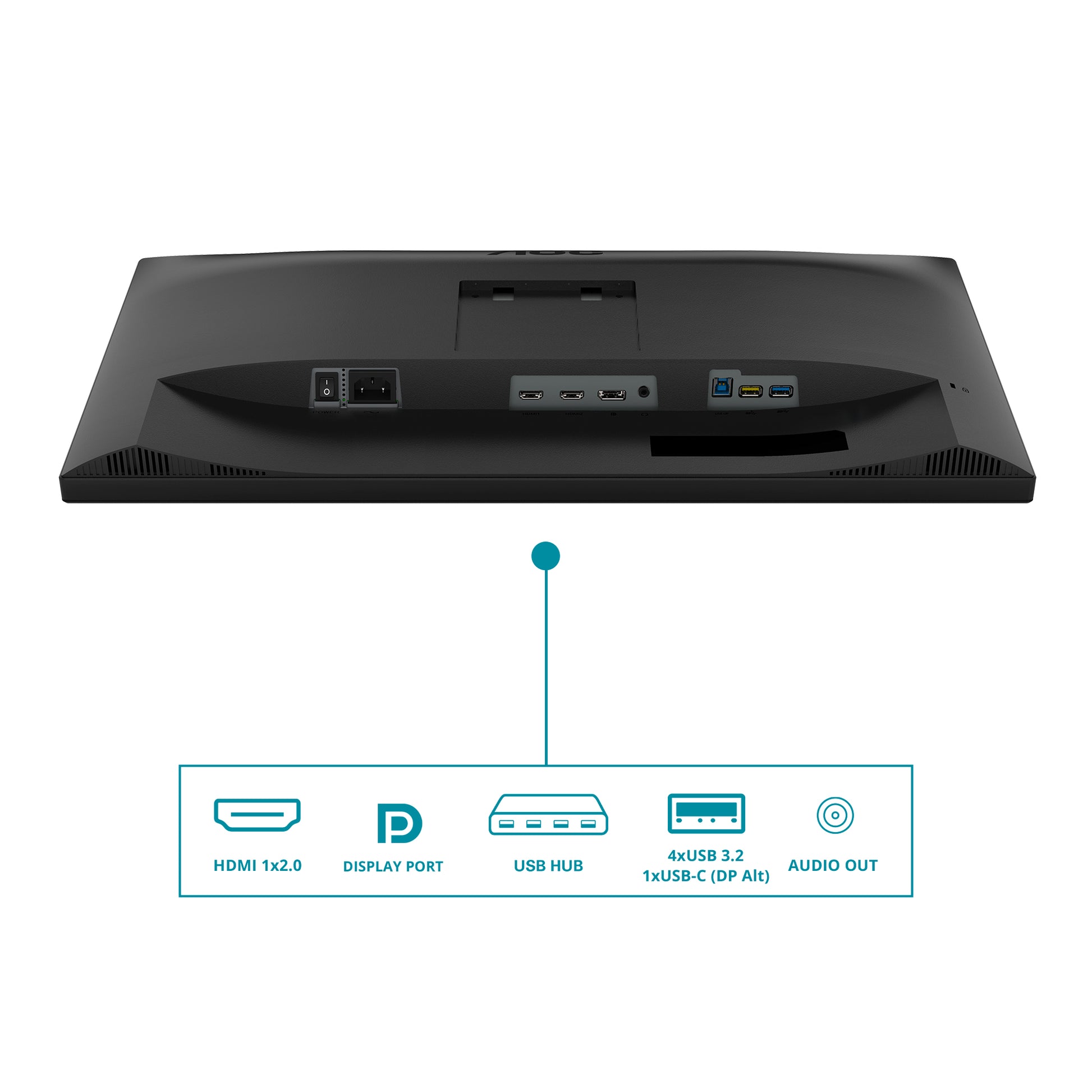 AOC CU34V5C/BK – 34" Curved, 3440 × 1440 (UWQHD), VA, 100 Hz, USB-C 65 W