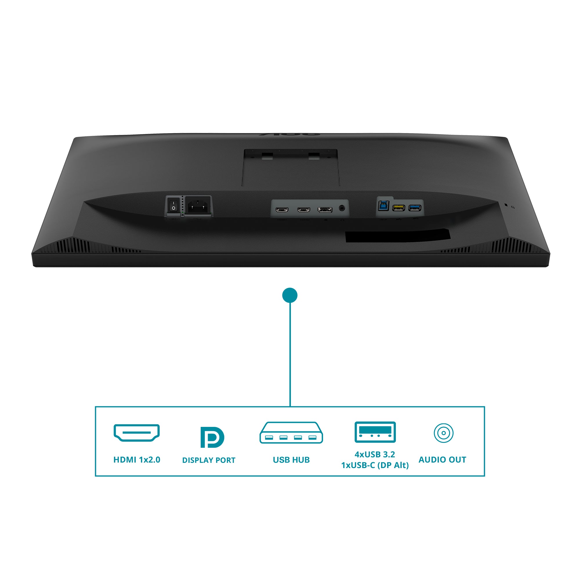 AOC CU34V5C/BK – 34" Curved, 3440 × 1440 (UWQHD), VA, 100 Hz, USB-C 65 W