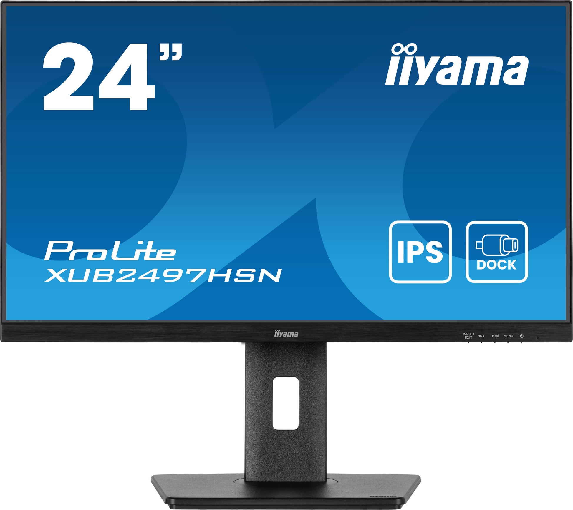 iiyama ProLite XUB2497HSN-B2 – 23,8", 1920 × 1080 (Full HD), IPS, 100 Hz, USB-C 65 W, LAN