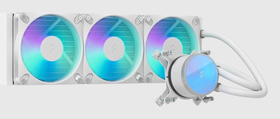 Fractal Design Radius 360 RGB – AIO-Flüssigkeitskühler – 3×120 mm Lüfter, RGB, für LGA 1200, AM4, AM5