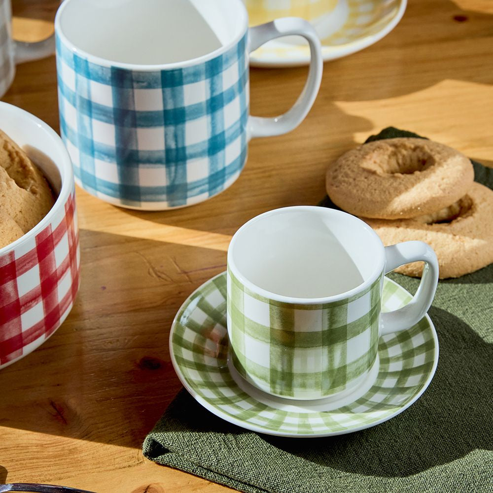 Tognana Porcellane Espressotassen-Set Ivy – 6-teiliges Set, 100 ml, Knochenporzellan, spülmaschinenfest