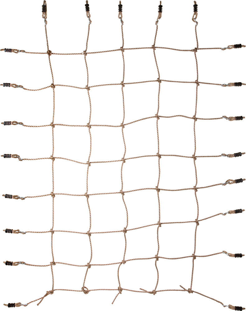 Small foot 11876 Kletternetz – max. 100 kg – 150 × 200 cm – ab 3 J. – Stoff, braun