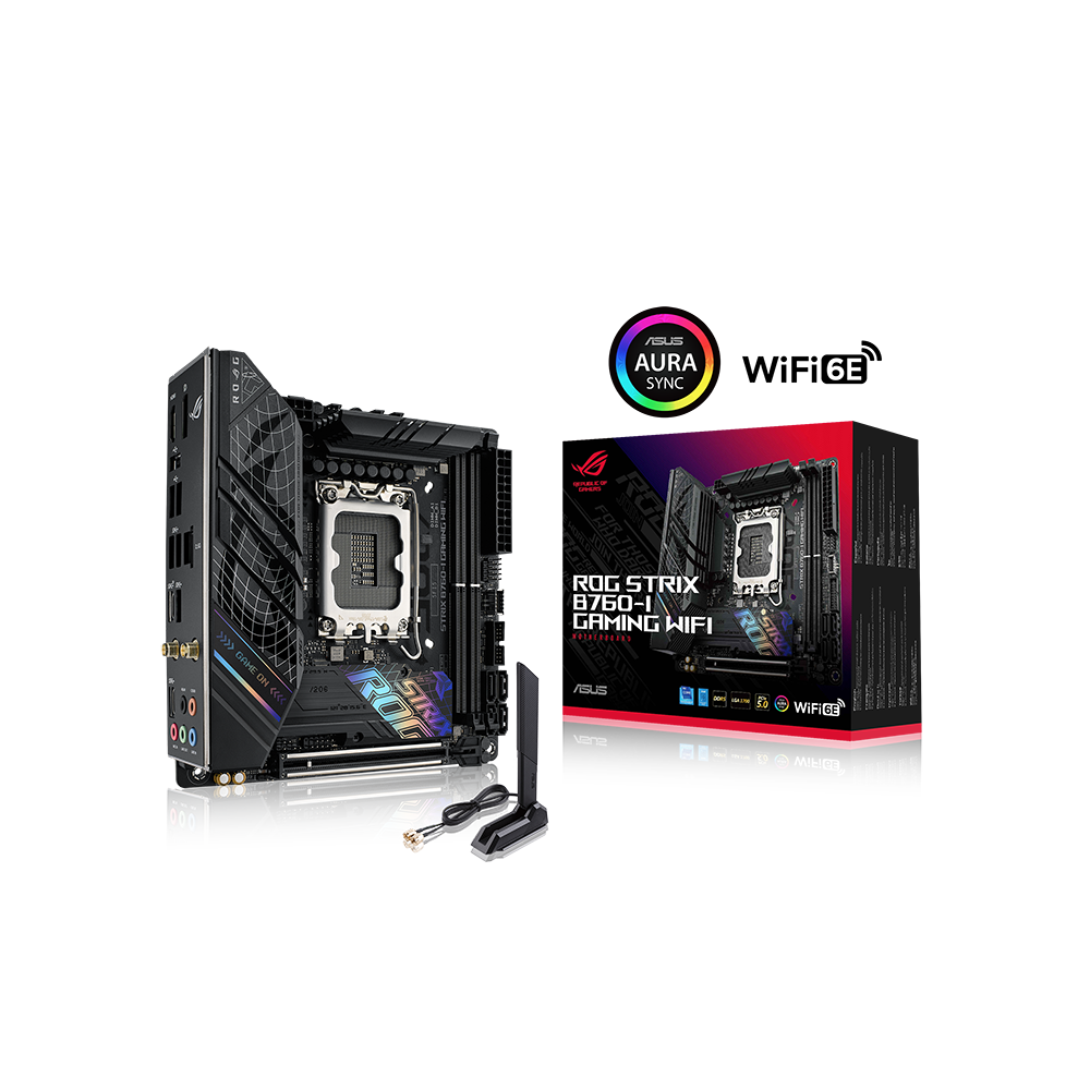 ASUS ROG STRIX B760-I GAMING WIFI – Mainboard – LGA 1700, Intel B760, mini-ITX, DDR5