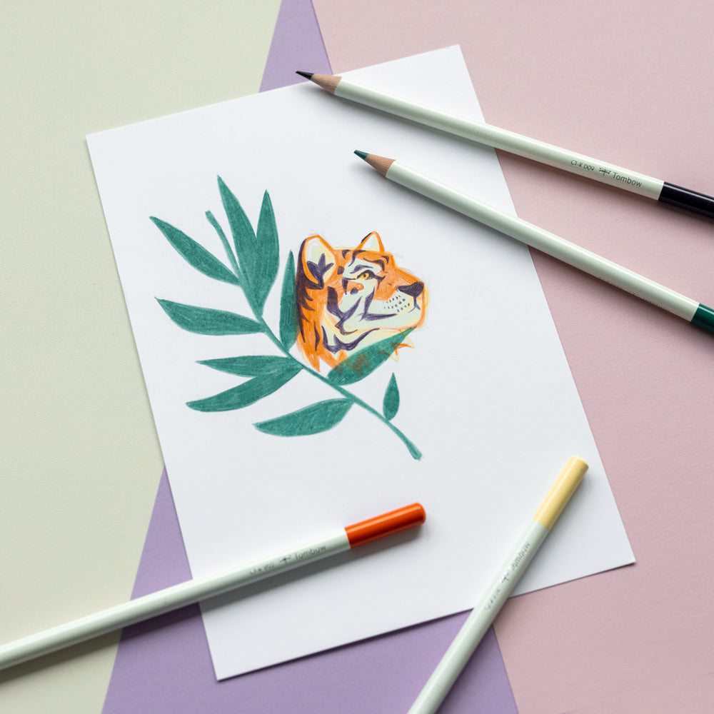 Tombow Irojiten Buntstifte – 10 Farben, im Kartonetui