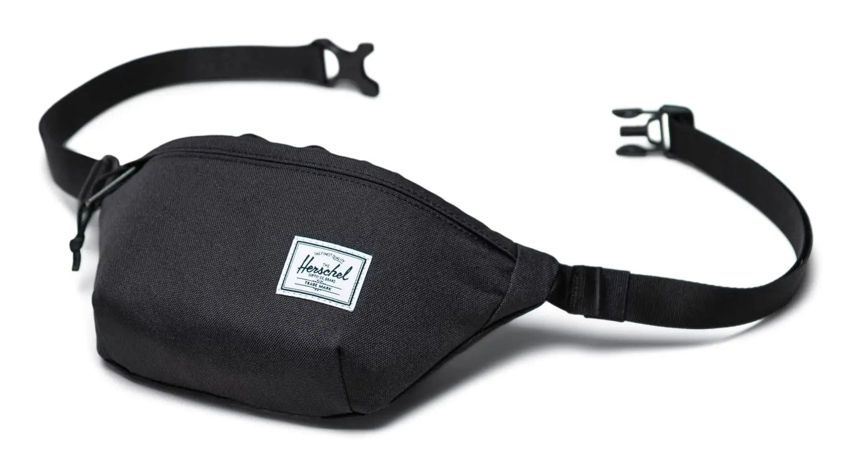 Herschel Classic Bauchtasche – Reissverschluss – 1 l – Schwarz Matt – Stoff