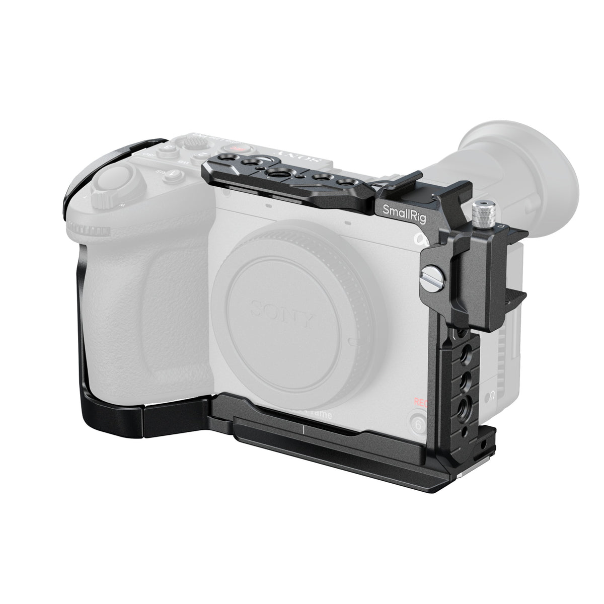 SmallRig 5588 Käfig – Aluminium, PU-Leder, Edelstahl – für Sony FX2 – Schwarz