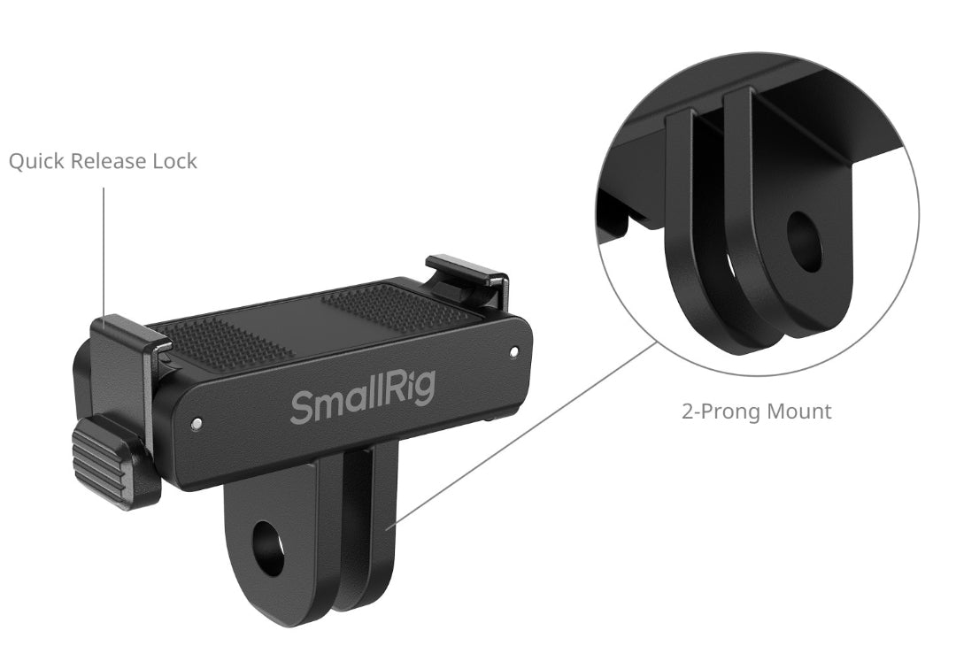 SmallRig 6362 Selfie-Stick – bis 95 cm – für DJI Osmo Action 6, Nano – Schwarz