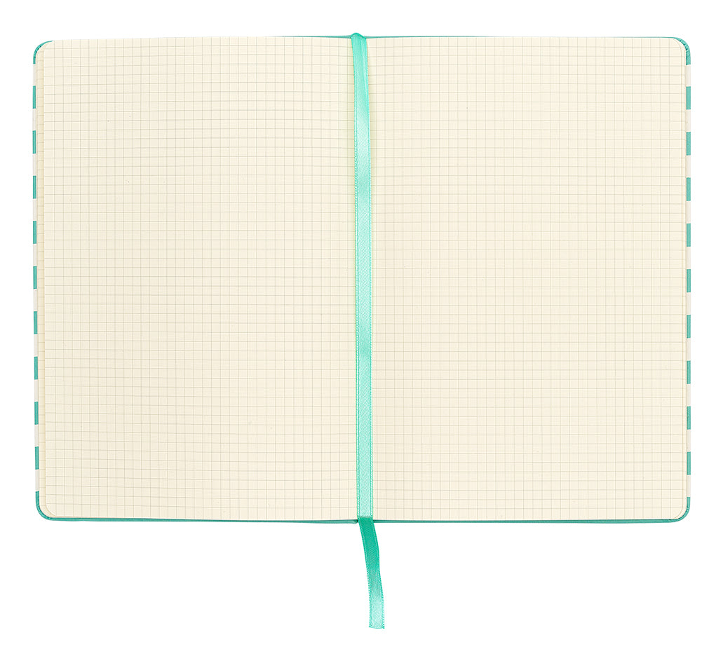 Kolma Notizbuch – A5 – kariert 5 mm – 150 Seiten – Hardcover – weiss/blau