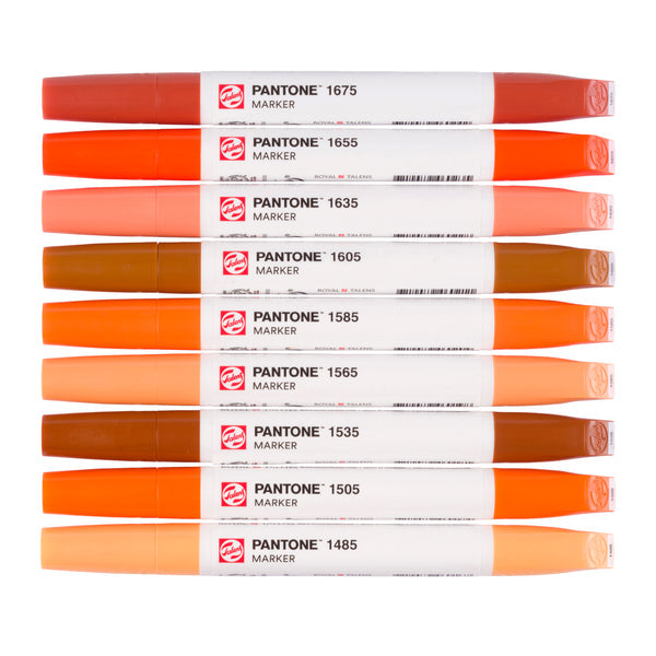 Talens Non-Permanent-Marker Pantone – warmes Rot – 9er-Set
