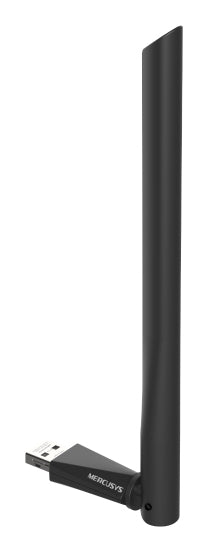 Mercusys MA30H USB WLAN Adapter – Wi-Fi 5 (802.11ac), bis zu 1'300 Mbit/s, Dual-Band 2,4/5 GHz, USB 2.0 – Schwarz
