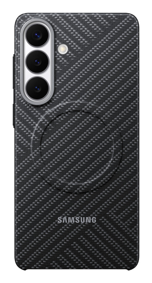 Samsung Carbon Magnet Backcover – für Samsung Galaxy S26+, Kohlefaser, Dunkelgrau