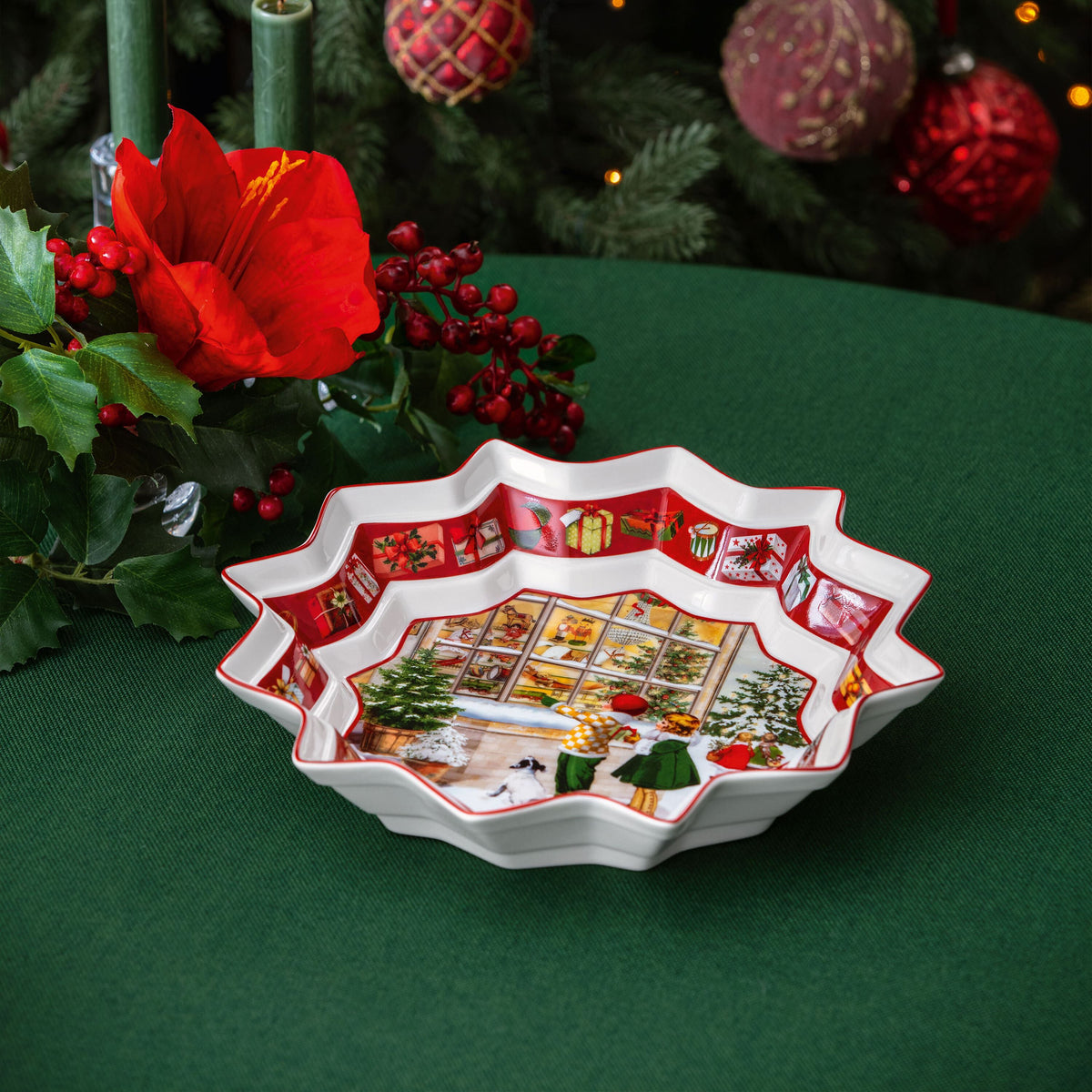 Villeroy & Boch Schale – 430 ml, Ø 25 cm, H 4,3 cm, Porzellan, Mehrfarbig