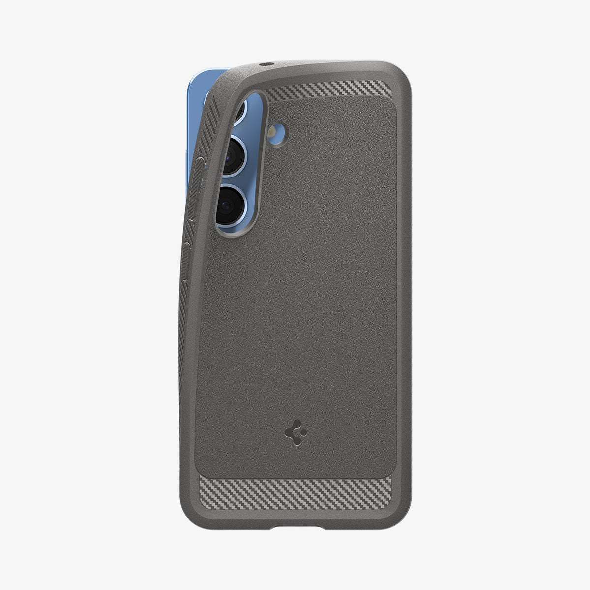 Spigen Backcover – für Samsung Galaxy S25, PC+TPU, Schwarz, bis 1,2 m sturzsicher
