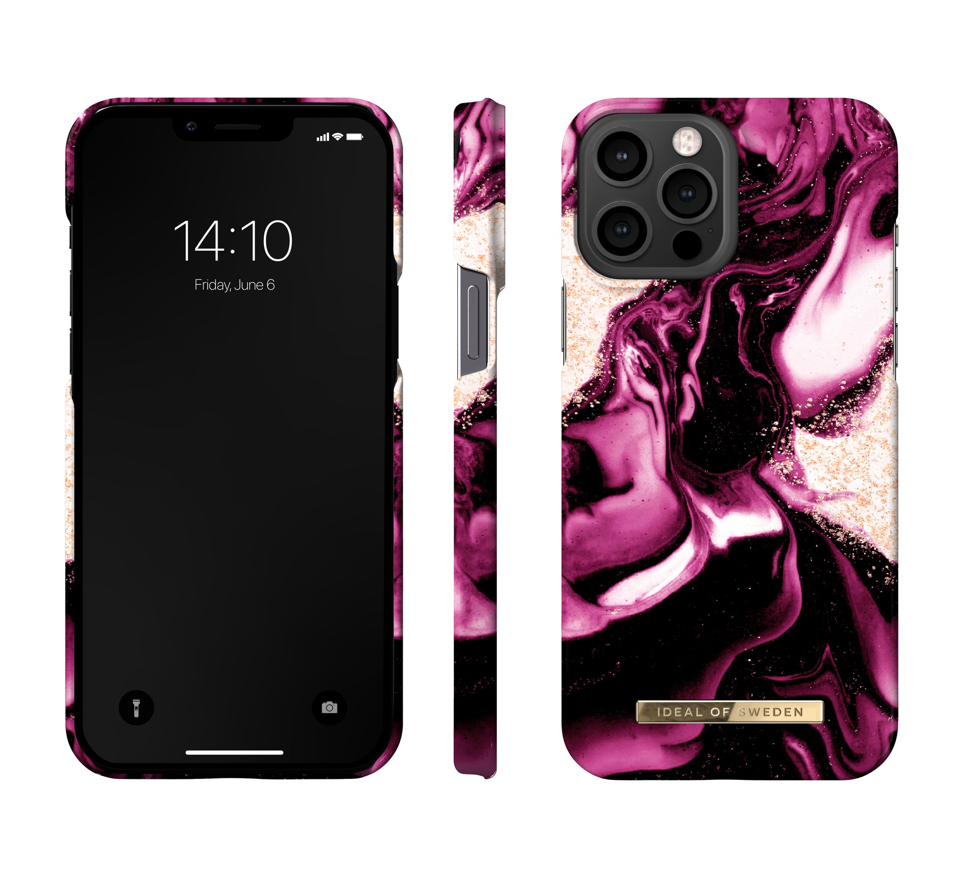 Ideal of Sweden – Backcover – für Apple iPhone 13 Pro Max – Golden Ruby Marble