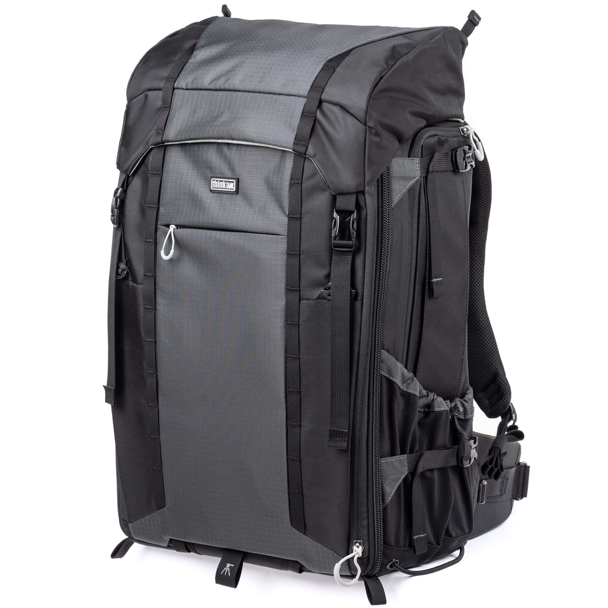 Think Tank FirstLight 46L+ Kamerarucksack – 46 l, 8 Objektive, wasserabweisend – für DSLR, Drohnen – Schwarz