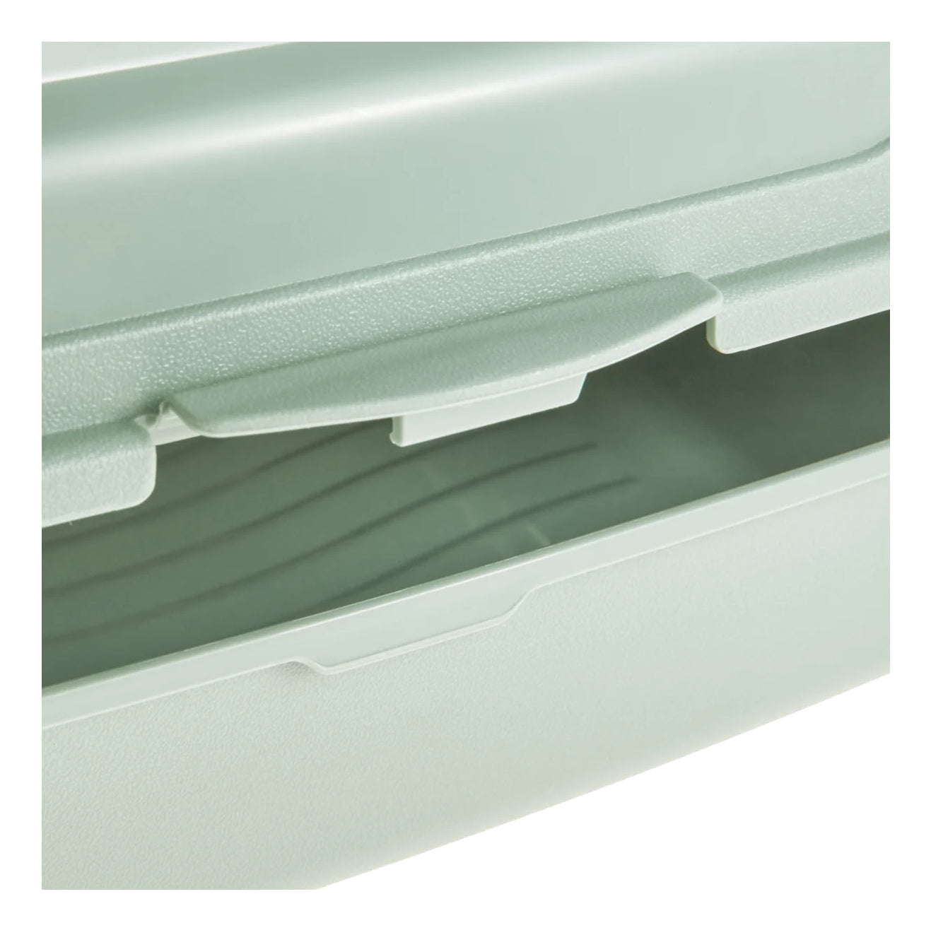 keeeper Click-Box midi Aufbewahrungsbox 1 l – Polypropylen (PP) – transparent/grün – 130 × 70 × 170 mm