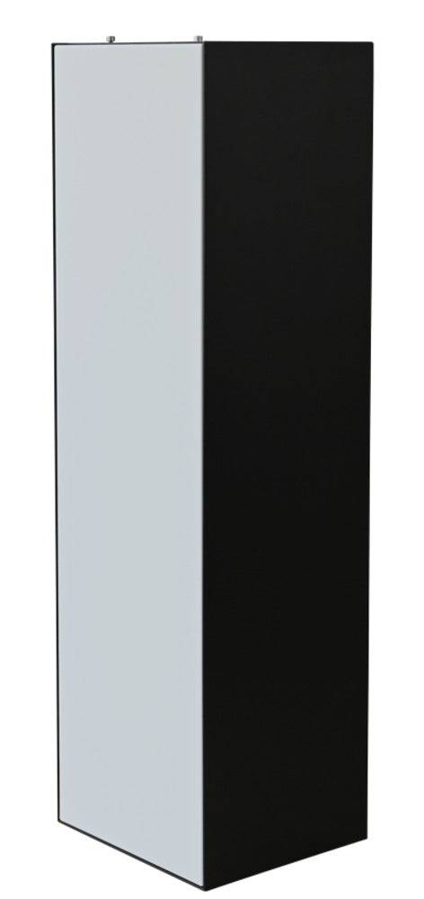 go-e Spalte – 89 × 26,5 × 89 cm, Stahl, Schwarz/Grau, für HOMEfix