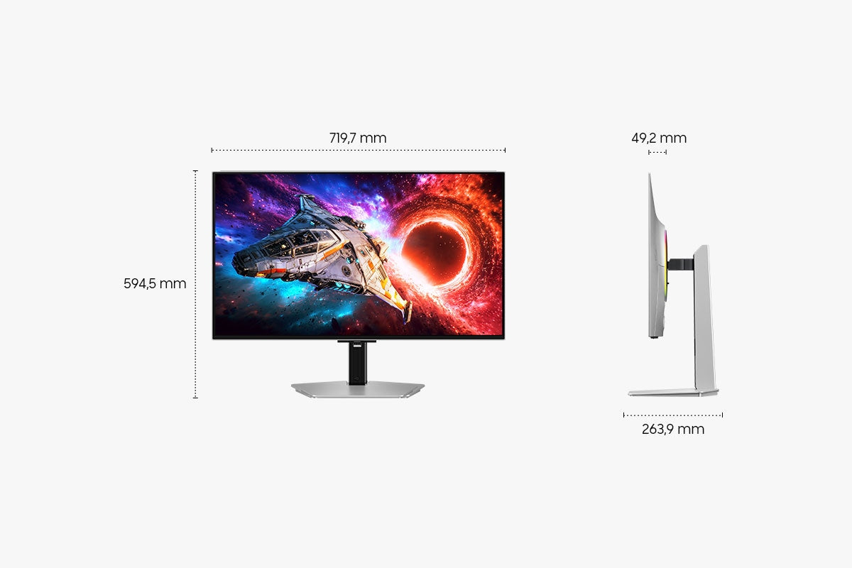 Samsung Odyssey G8 (G80SH) – 32", 3840 × 2160 (4K), OLED, 240 Hz, USB‑C 98 W, DisplayHDR True Black 500
