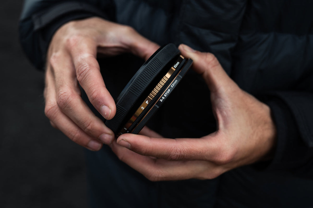 PolarPro PMVND Edition II Variabler ND-Filter 6–9 Stufen – für 49 mm Filtergewinde – Kupfer