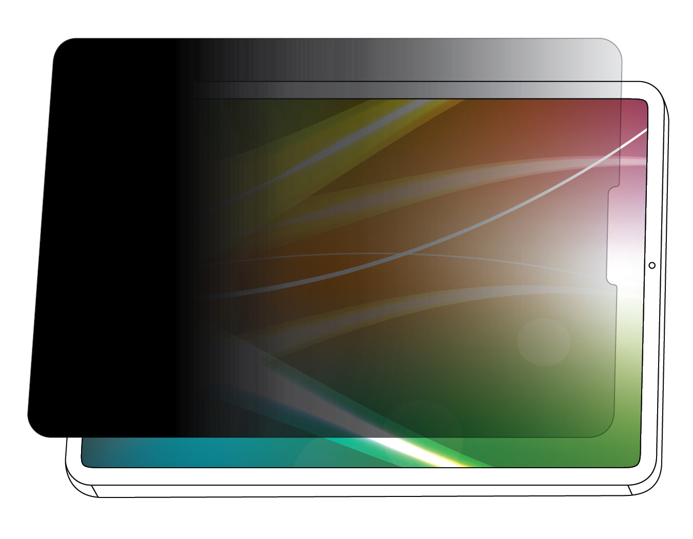 3M Blickschutzfilter mit Flip-Befestigung für Microsoft Surface Go 4 10,5", 3:2 – 243,4 × 173 mm