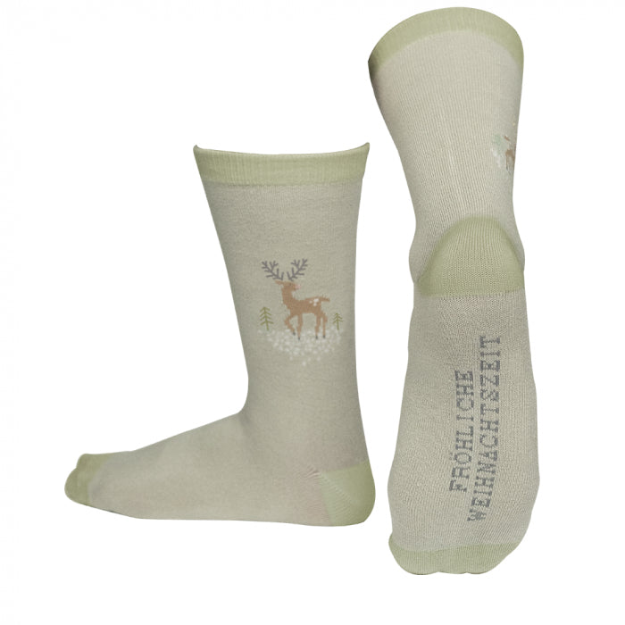 Grafik-werkstatt Socken – Grösse 36–40, Grün, 75% Bambus/20% Nylon/5% Elasthan, 1 Paar