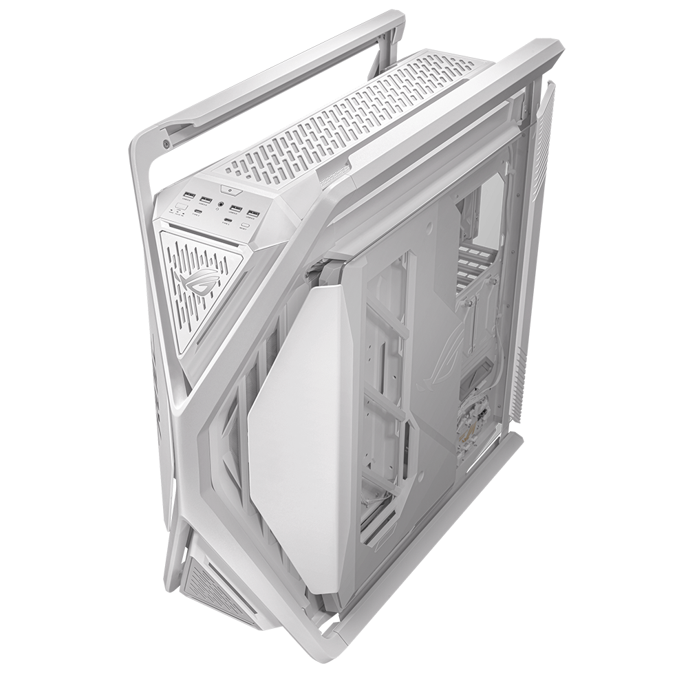 ASUS GR701 ROG HYPERION – PC-Gehäuse – Weiss, E-ATX/ATX/mATX/Mini-ITX, 10 Lüfterplätze, 5×2,5", 2×3,5"