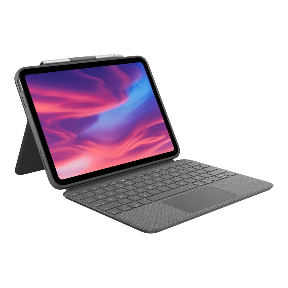 Logitech Rugged Combo 4 Touch Tablet- & Notebook-Tasche – für iPad (10. Generation, 10,9"), Blau