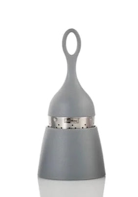 AdHoc Teesieb Ø 4 × 12,5 cm, Edelstahl/Kunststoff, Silber/Grau