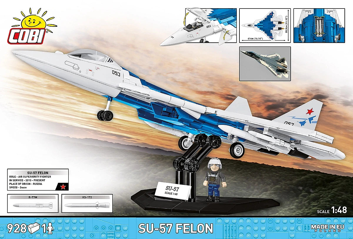 COBI 3D Puzzle Suchoi Su-57 – 928 Teile – Kunststoff – ab 8 J.