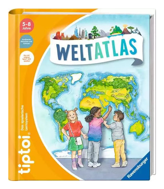 Ravensburger Lernbuch – Weltatlas, Hardcover, 24 Seiten, Deutsch, 5–8 Jahre