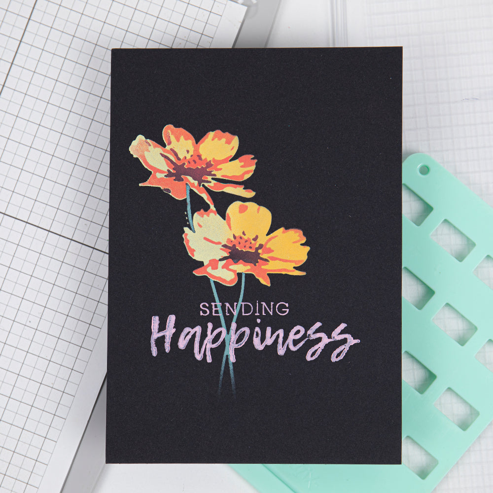Sizzix Schablone – Blume – 150 × 150 mm