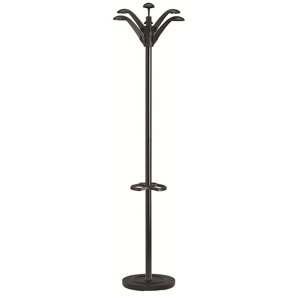 Unilux FLORA Garderobenständer (mit Schirmhalter) – Stahl – Schwarz – 1'750 mm