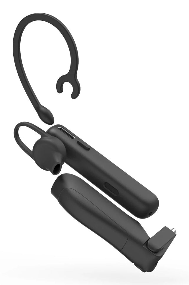 Hama MyVoice Station Office-Headset – Ohrbügel, Mono, BT, ANC, mit Ladestation, Schwarz, BT 5.2
