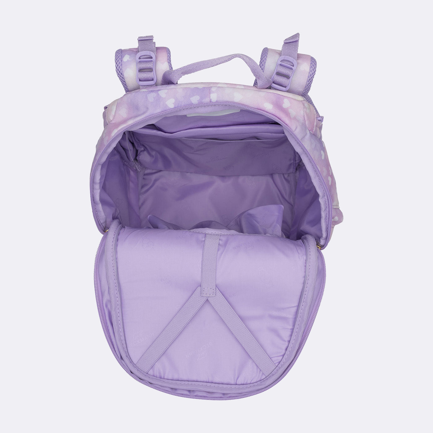 Beckmann Schulrucksack Active Air Flx – 6-teilig – Einhorn Prinzessin Violett