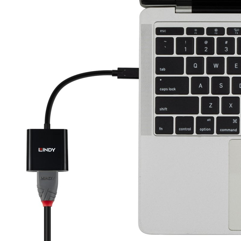 Lindy 43438 Adapter USB-C zu HDMI – 4K (3840 × 2160) @ 60 Hz, 0,15 m, HDMI 2.0, DP Alt Mode, HDCP