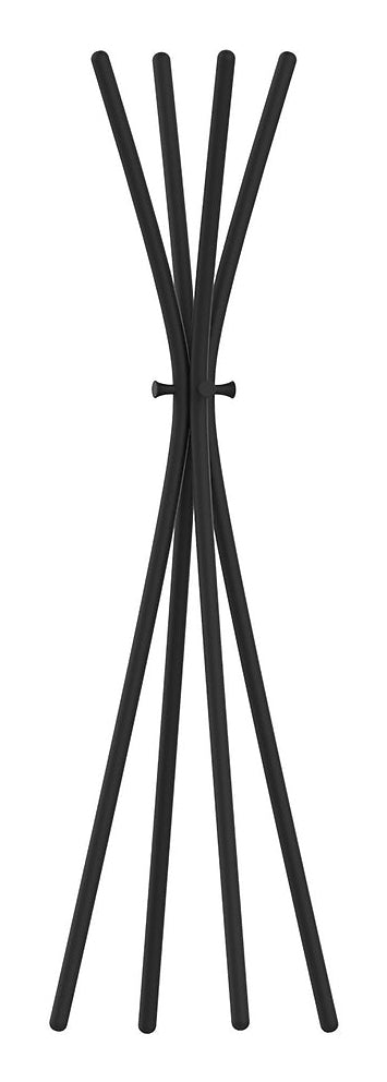 Unilux Totem Garderobenständer – Metall – Schwarz – 1'750 mm (8 Haken, 10 kg Tragkraft)