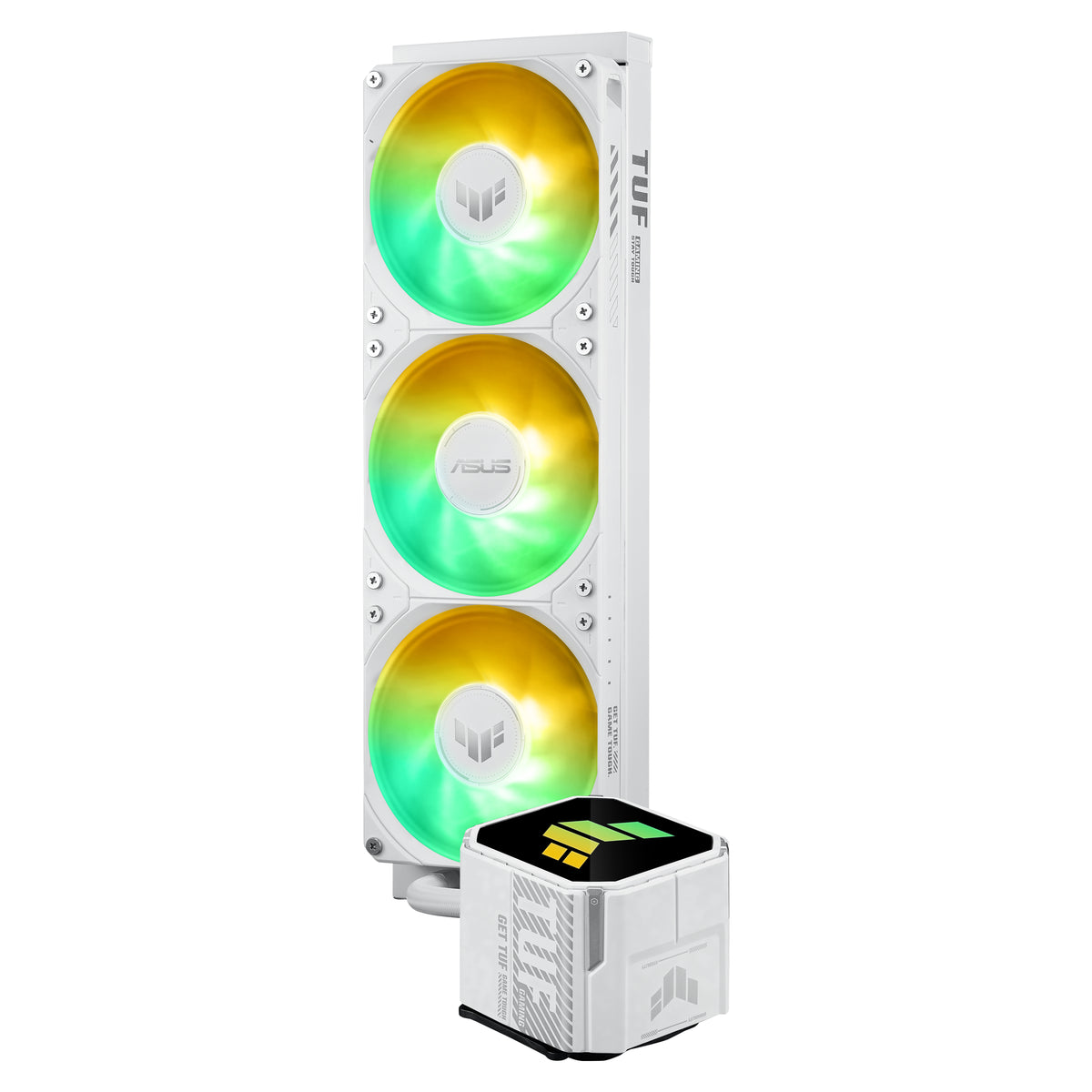 ASUS TUF Gaming LC III 360 ARGB – All-in-One Flüssigkeitskühler – Radiator 360 mm, 3×120 mm Lüfter, Weiss