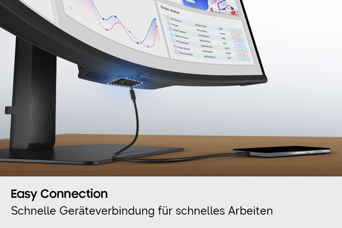 Samsung ViewFinity S8 S85TH – 40" Curved, 5120 × 2160, VA, 144 Hz, USB-C 140 W, KVM, LAN, HDR10+