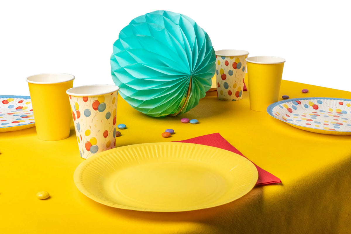 PRONAPPE Teller, Papier/Karton, Rund – Ø 23 cm, Mehrfarbig – FSC – 10 Stk.