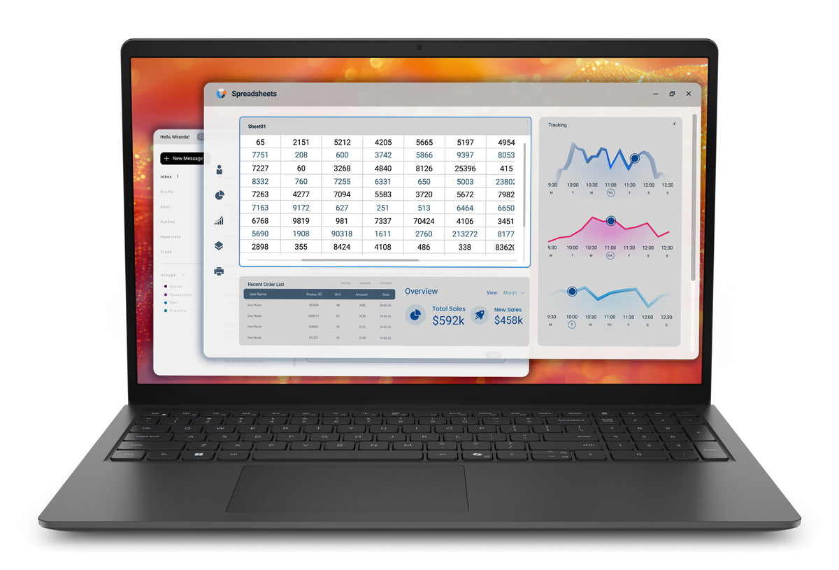Dell Pro 15 Essential Pv15265 – 15,6" FHD, Ryzen 5 130, 16 GB, 1 TB SSD, Win 11 Pro