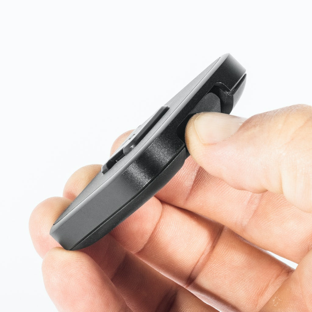 Peak Design Fahrradhalterung, Schraubbefestigung, horizontal/vertikal, wetterfest – für Smartphone – Schwarz