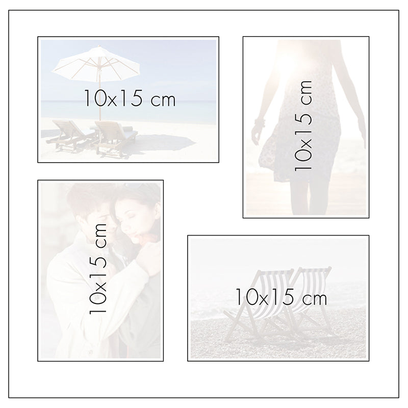 Goldbuch Milano – Fotobuch, gebunden, 100 Seiten, weiss, 30 × 31 cm, Kunstleder, blau, mit Pergamin