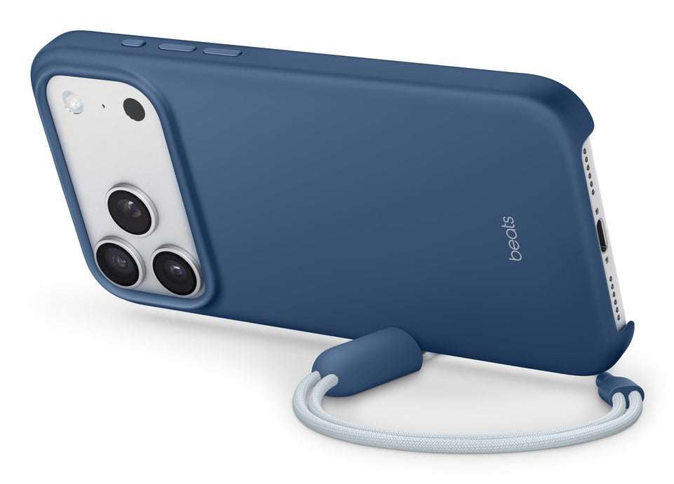 Apple Backcover – für Apple iPhone 17 Pro Max – blau – PC – mit Kordel, mit Ständer