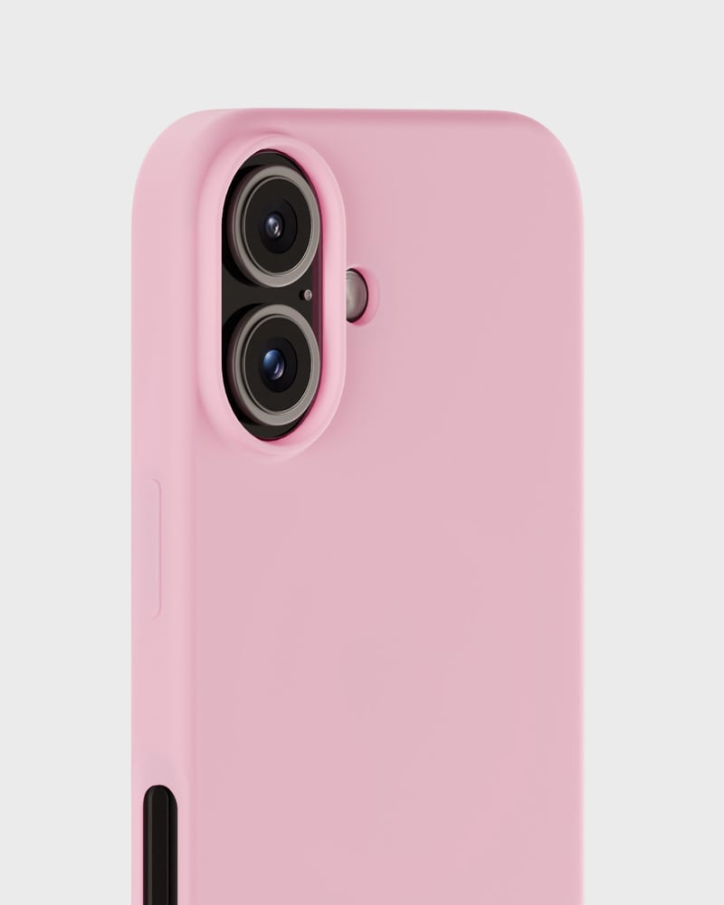 HoldIt Backcover – für Apple iPhone 16 Plus, Silikon, Pink