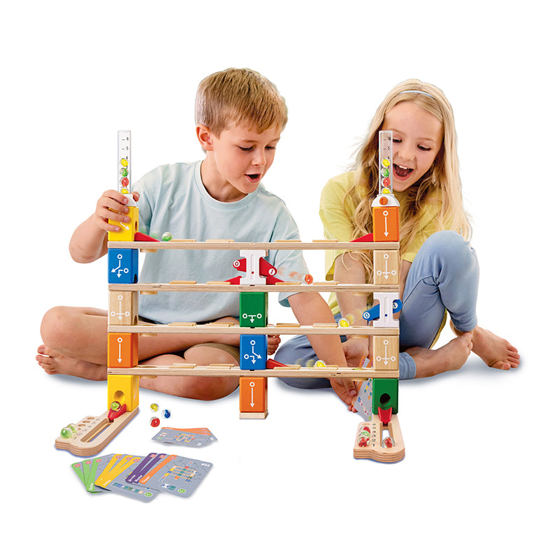 Hape Lernspiel – Quadrilla Starter-Kodierungsset, 125 Teile, 1–2 Spieler, ab 6 Jahren, Mehrsprachig