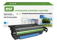esr 655A (CF451A) Cyan Toner – Kompatibel – 10'500 Seiten – für HP