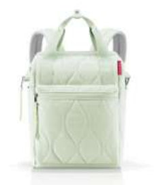 Reisenthel City-Rucksack allrounder R – für 13″, 12 l, Polyester – Mintfarbe, 310 × 170 × 390 mm
