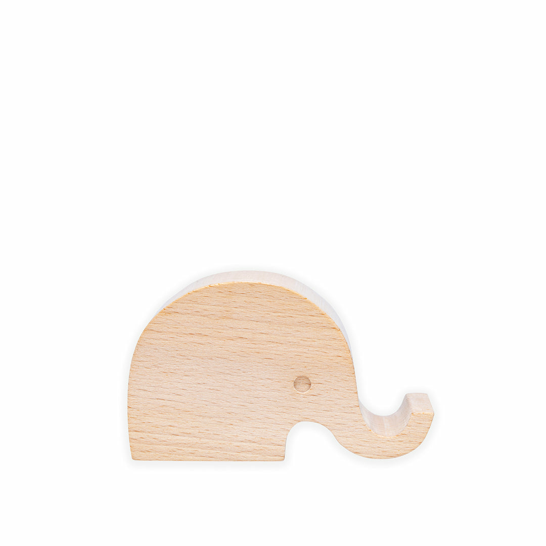 Kikkerland US182 Elefant – Tisch-Ständer – Holz – für alle Marken, Braun