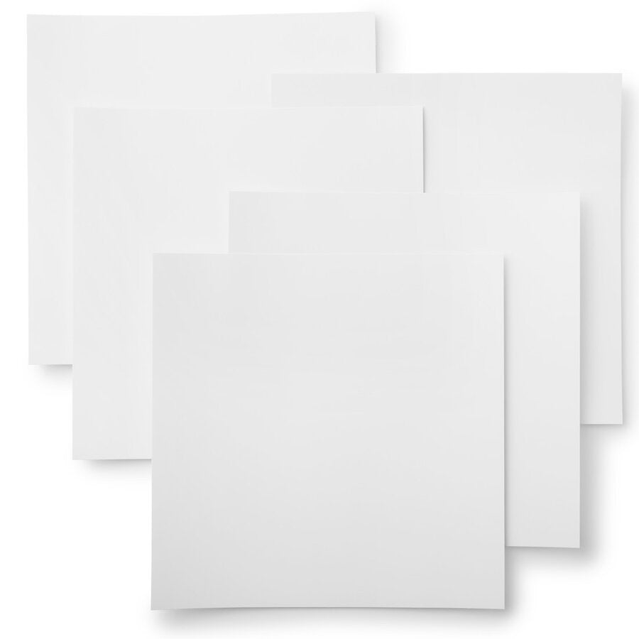 Cricut Stickerpapier 305 × 305 mm – Papier, Weiss – wiederablösbar – 10 Blatt – für Cricut Maker/Explore